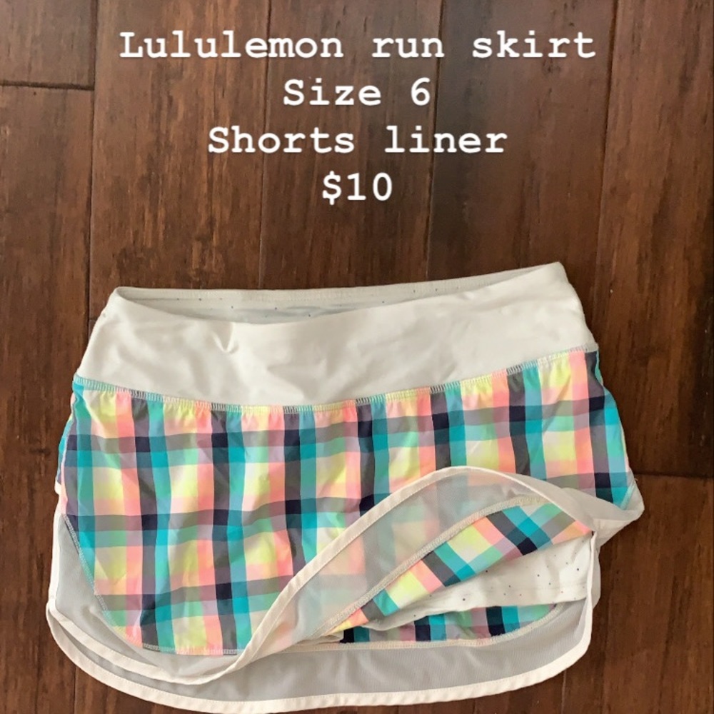 Lululemon running skirt